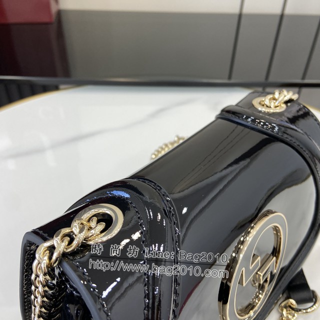 Gucci專櫃古馳最新款Blondie系列迷你肩背包女士鏈條挎包 jh2168型號：815711